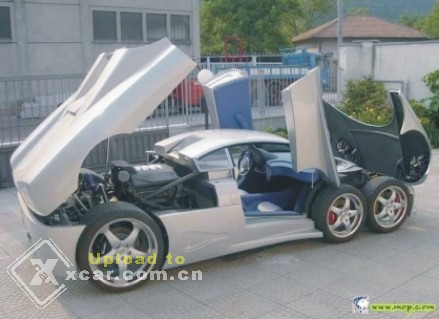 历史上的首辆六轮跑车!!