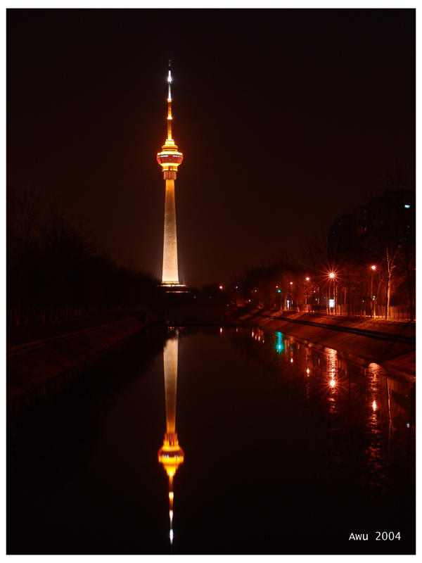 夜景训练，我自拍中央电视台转播塔