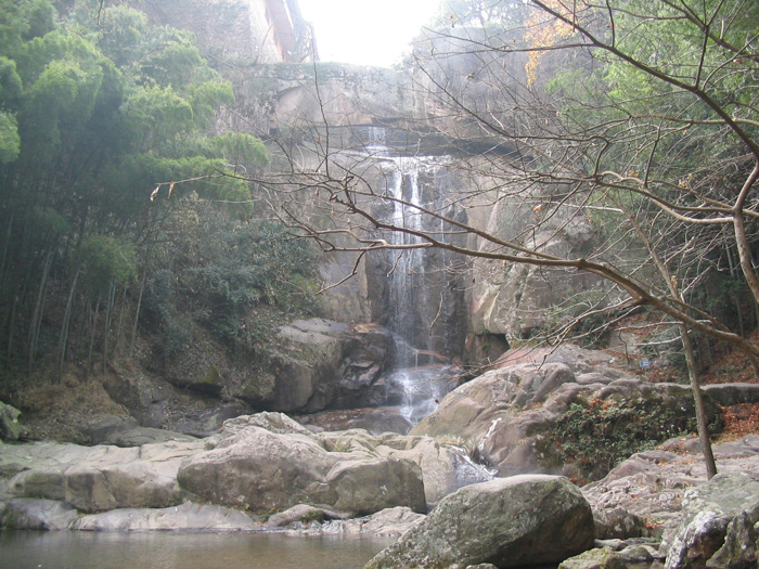 去年来天台石梁FB的一张照片及一张风景照