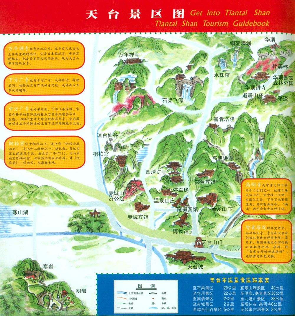 天台旅游概况、关于旅游版