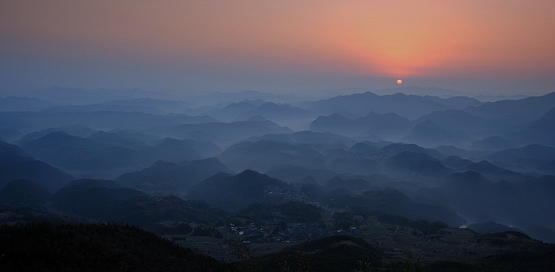 早晨的苍山