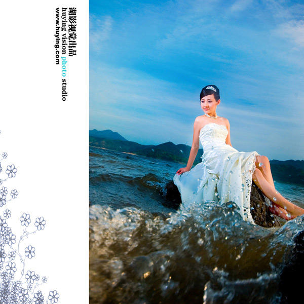 湖影夏季天姥山------沃州湖 婚纱照片欣赏